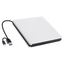 USB C externe dvd-branders, draagbaar voor laptop,-Zwarte kant