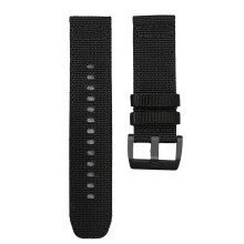 Interchangeable Nylon Wristband for Men Women Easy-Black 20mm