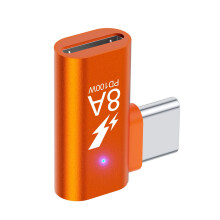 Compactly Lightn Female to USB C Charger Adapters-Orange