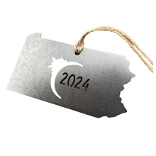 Dekorative Solar 2024 Ausschnitt Metallbehänge Ornament-D1