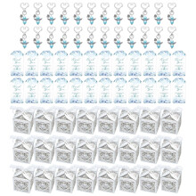 Packung mit 24 Flügel-Charm-Schlüsselanhängern, Souvenirs-Blau