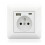 Πρίζες Γαλλικού Τύπου-C+USB με Λευκό Φινίρισμα, Πρόσοψη Ρυθμιζόμενη σε Χιλιοστά, 1