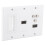 Επιτοίχια βάση HDMI τύπου Decora, συνδεσιμότητα 2HDMI + 3Rca για ξενοδοχεία, ανακαίνιση 3