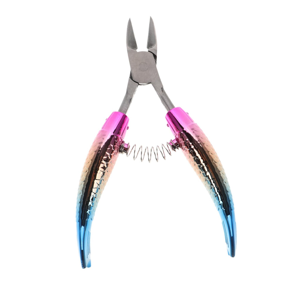 Stainless Steel Cuticle Nipper with Ergonomic Eagle Beak Tips for Precision Nail Care and Dead Skin Removal