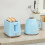 1.7L 3000W Fast Boil Kettle & 2-Slice Toaster Set Light Blue 2