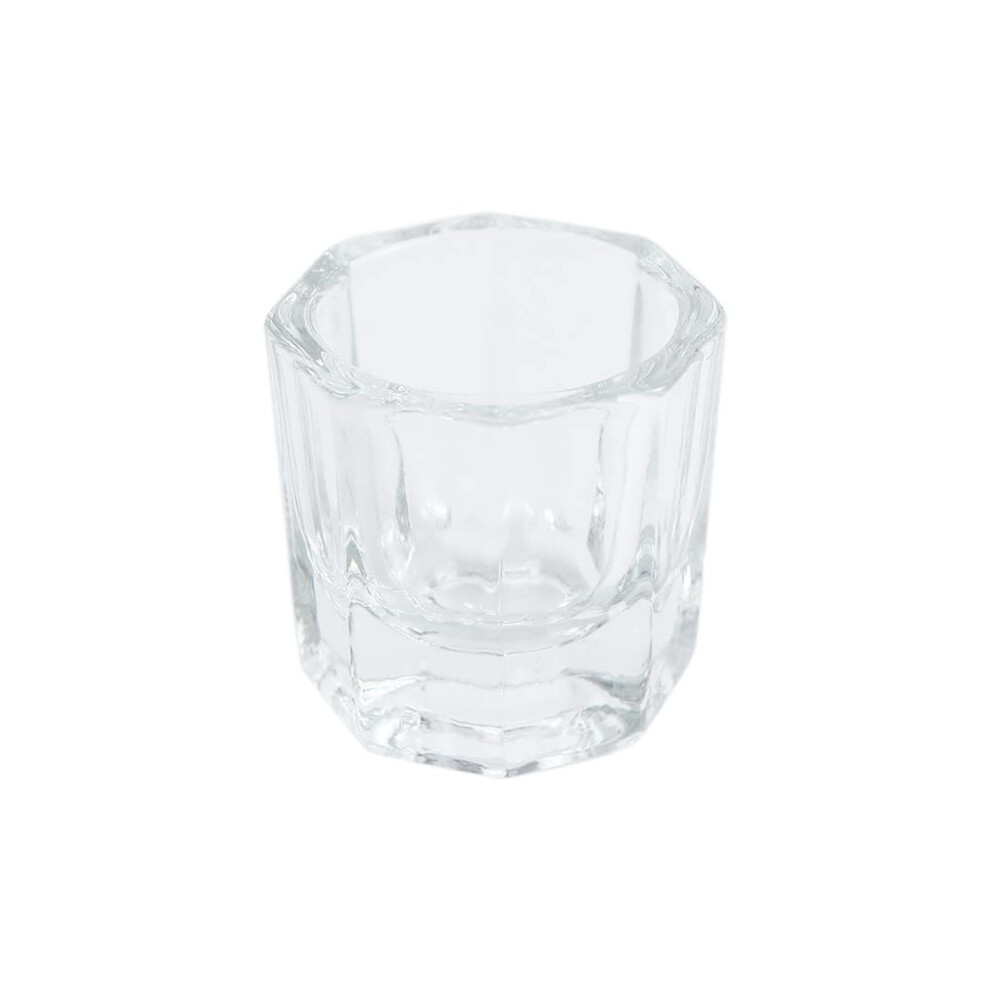 Glass Nail Dappen Dish for Acrylic Nails, SpillResistant Crystal Cup for Mixing Acrylic Powder