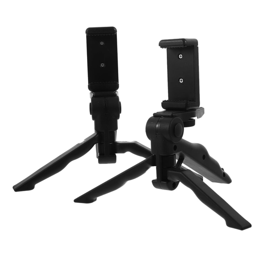 Foldable Cell Phone Stand 2Pack Adjustable Handheld Tripod For Live Streaming, Video Recording, Desktop Or Outdoor Use 9119770734679