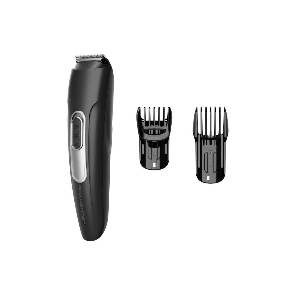 Rowenta Black/Silver Stylis Tn2804e0 Hair And Beard Trimmer Self-Sharpening Blades 90Min