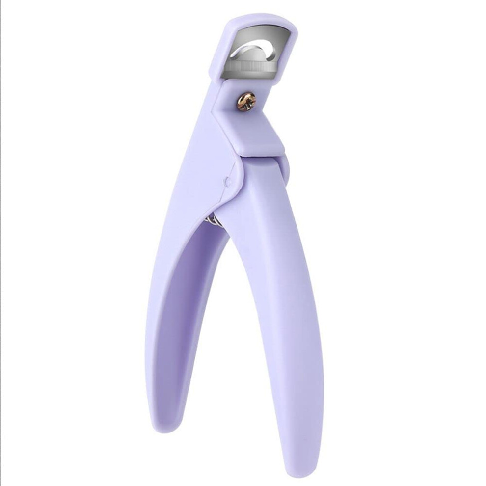 Purple Professional Nail Clipper And Trimmer With Ergonomic Ushaped Blade For Salon And Home Use