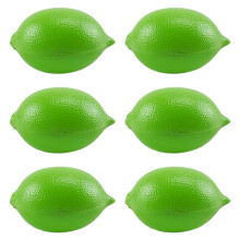 Faux fruits artificiels 6 pièces, accessoires de-Citron vert