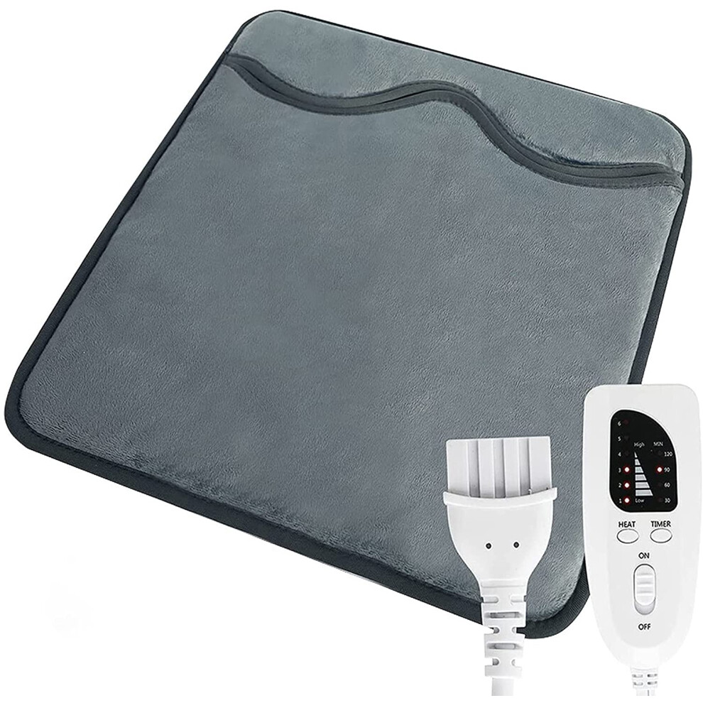 Dark/Green Electric Foot Warmer Heated Slippers With Fast Heating, 6 Temp Settings, Auto Shut Off,