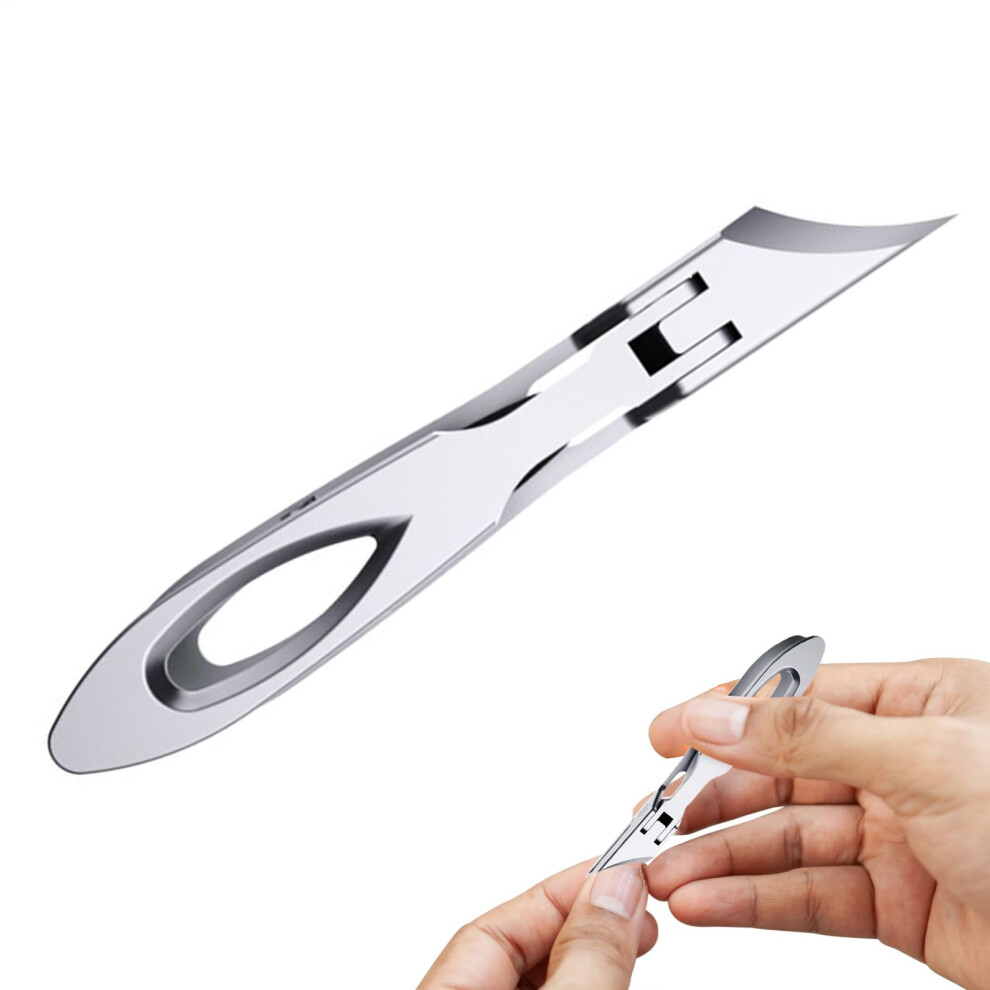 Nail Clippers Heavy Duty for Thick Nails with Large Opening, AntiSplash, Ergonomic NonSlip Grip