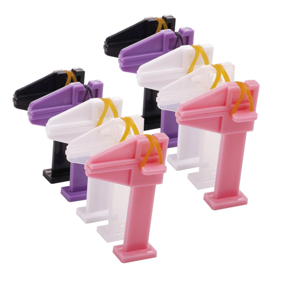 Nail Art Positioning Clamp 10pcs Plastic Shaping Clips for Precise Manicure and Salon Use