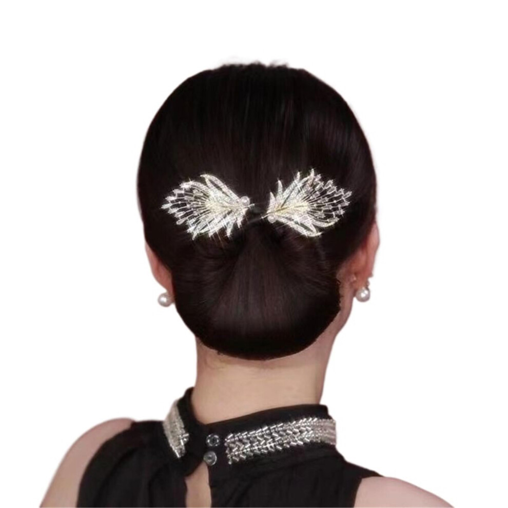 Elegant Peacock Hair Bun Maker for Long Hair, Quick Styling Tool with Secure AllDay Hold