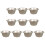 Set mit 10 antihaftbeschichteten Formen für Pudding, Eier,-B11 1