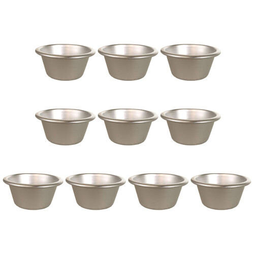 Set mit 10 antihaftbeschichteten Formen für Pudding, Eier,-B11