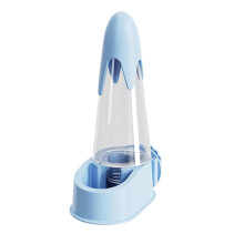 Water Dispenser For Cage, Automatic Parakeet Drinker, Cockatiel Compatible Watering, Easy Installation, Blue