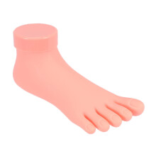Nail Practice Foot Silicone Pedicure Training Model Realistic Skin Texture Reusable Right Foot