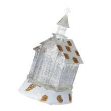 Elegant Light Up Christmas Snow Globes Glittering Pine Tree Sturdy Materials Craftsmanship Accessory