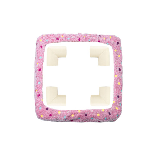 Tufting-Rahmenabdeckung, praktische Teppiche,-Rosa 25CM