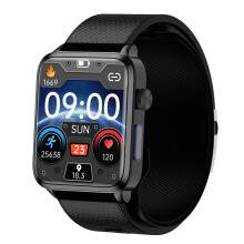 Smartwatch mit Blutsauerstoff- und Blutdruckmessgerät Black