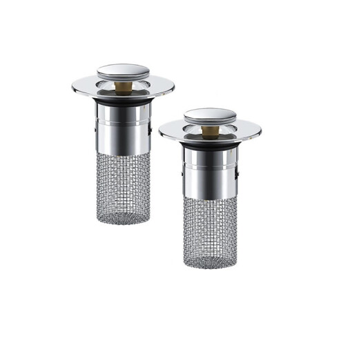 Double Pack Basin Sink Pop Up Waste Plug 1