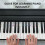 Removable Piano Keyboard Note Label 61-Key MultiColor   MultiColor 4