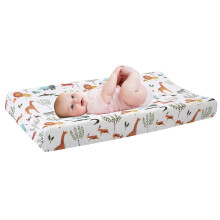 Baby Changing Mat Cover Waterproof Cotton Absorbent Unisex 32 x 16 x 5 Fits Most Changing Pads Forest Animal Design