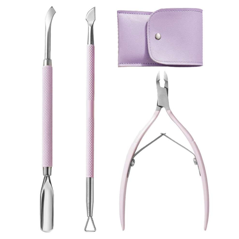 Cuticle Trimmer and Pusher Set Stainless Steel Precision Cuticle Remover Manicure Pedicure Kit