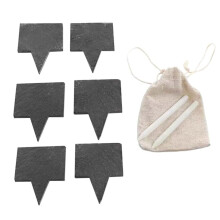 Square Cheese Labels with Chalk Pencils for Cheesecake and Cake Decorating Reusable Dessert Toppers