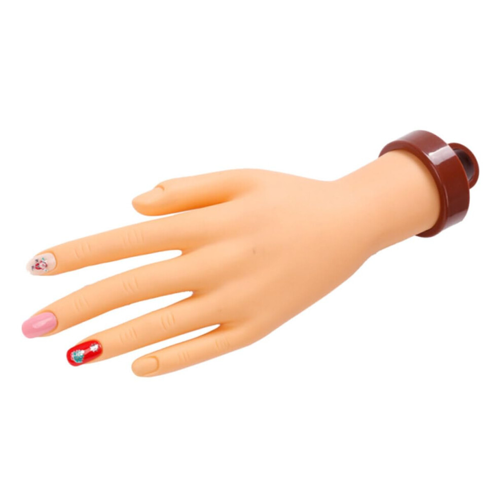 Nail Practice Hand with Realistic Hand Shape, Flexible Manicure Training Tool for Salon and DIY