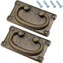 Vintage Antique Bronze Zinc Alloy Furniture Hardware Handles For Wide Application Including Cabinets, Drawers, Kitchen Cabinets
