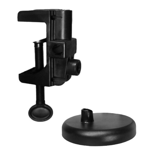 Table Lamp Universal Base Clip with Round Base Plate and Swing Arm - ABS Material for Versatile Lighting Solutions