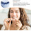 Mouth Guard Case Denture Soaking Cup LeakProof ABS PP Retainer Box with Secure Lid Light Blue 2