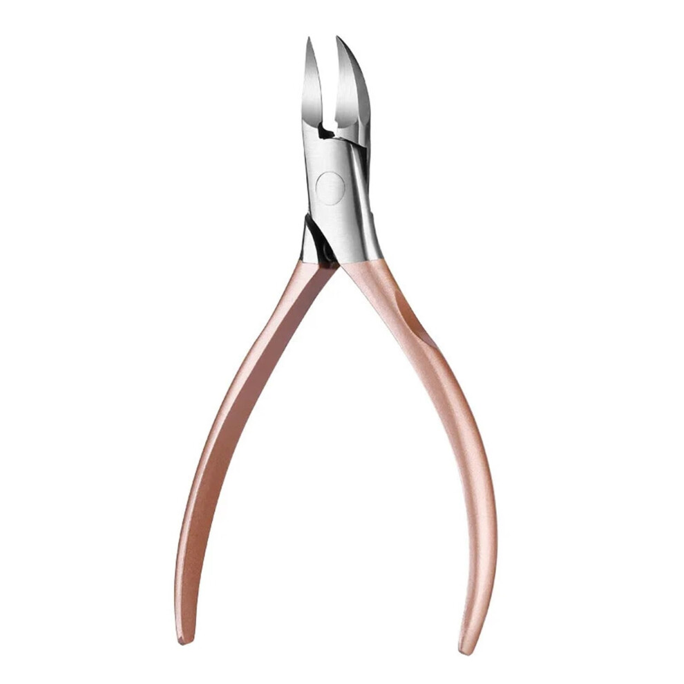 Gold Professional Stainless Steel Nail Clippers And Rose Cuticle Nippers For Ingrown Toenails