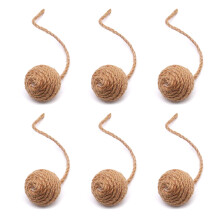 Natural Sisal Colorful Ball for Cats, Sisal Ball-Yellow 5.5cm
