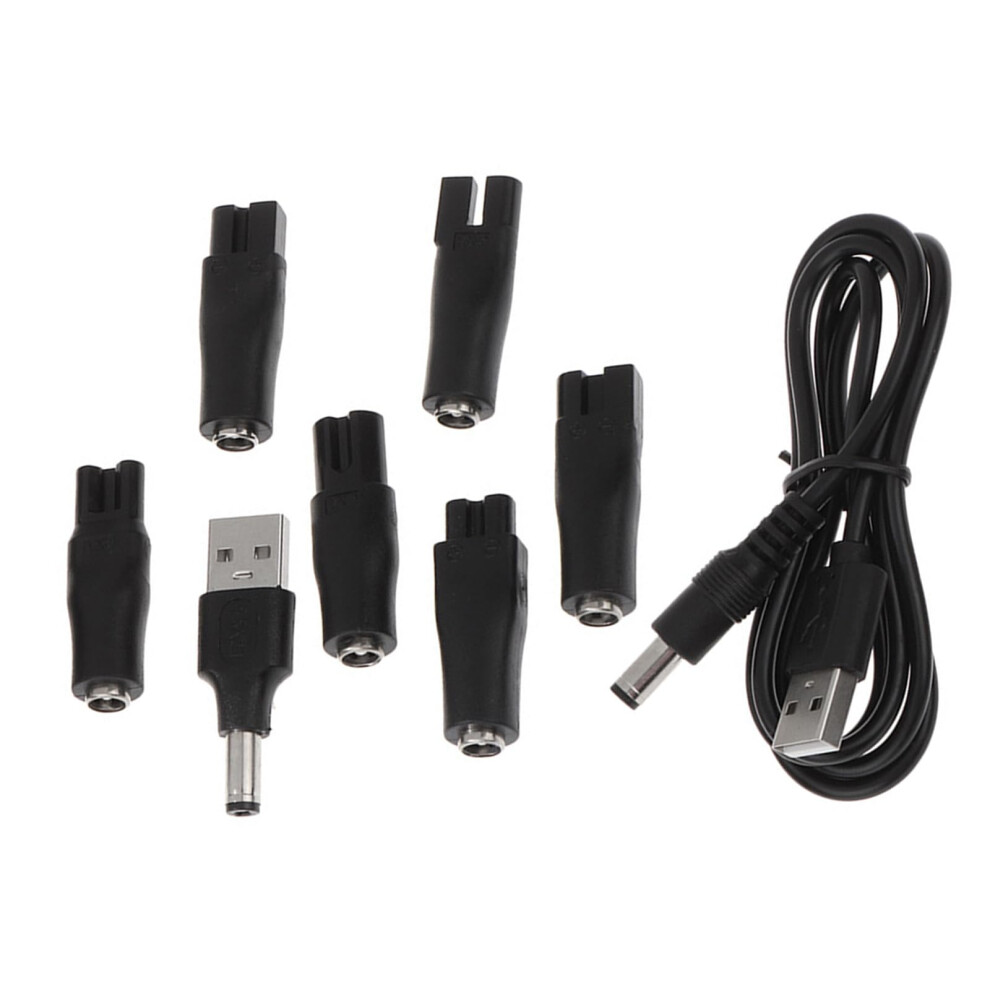 Electric Shaver USB Charging Cable Set for Beard Trimmer, Fast Charge, MultiDevice Compatible, 7pcs