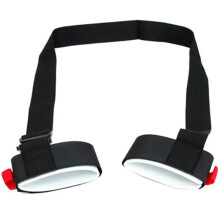 Snowboard Bag Light Grey Adjustable Shoulder Strap Ski Pole Carrier Hand Carrier Straps Hook Loop Straps