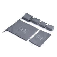 Reisaccessoireset, draagbare waterbestendige kofferorganizers, waszakorganizer, compressie-opbergzakken, interieur met meerdere compartimenten