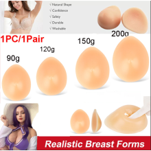 (150g * 1PCS) NEW Breast Forms Fake Boobs False Silicone Crossdresser Transgender Enhancer Bust.