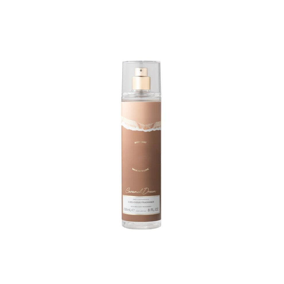 Sweet Caramel Body Spray for Women 8oz â Light Refreshing Vanilla Mist Vegan Cruelty