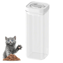 Pet Food Container Transparent Airtight Jar Leakproof Storage For Nuts Dried Fruit Dog Food Cat Treats Coffee Beans