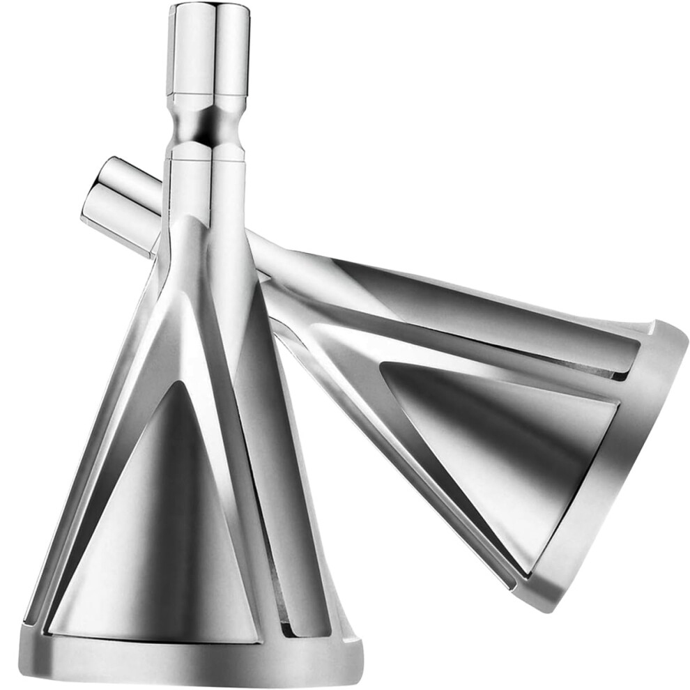 Speed Steel Drill Bit Chamfering Tool Triangular Handle Hexagonal Handle Chuck Electric Drill Silver 2Pc 9001264972936