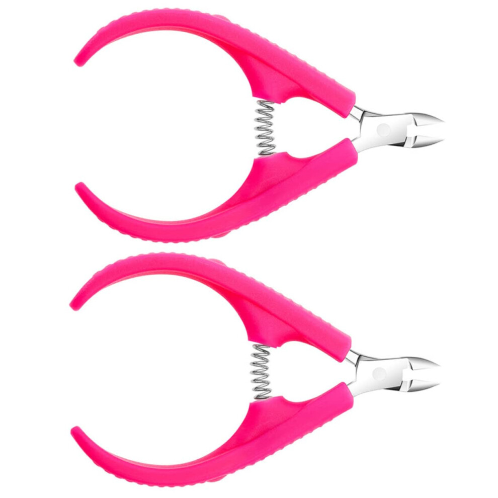 2pcs Stainless Steel Cuticle Nipper and Scissors with Precision Blades for Salon or Home Manicure