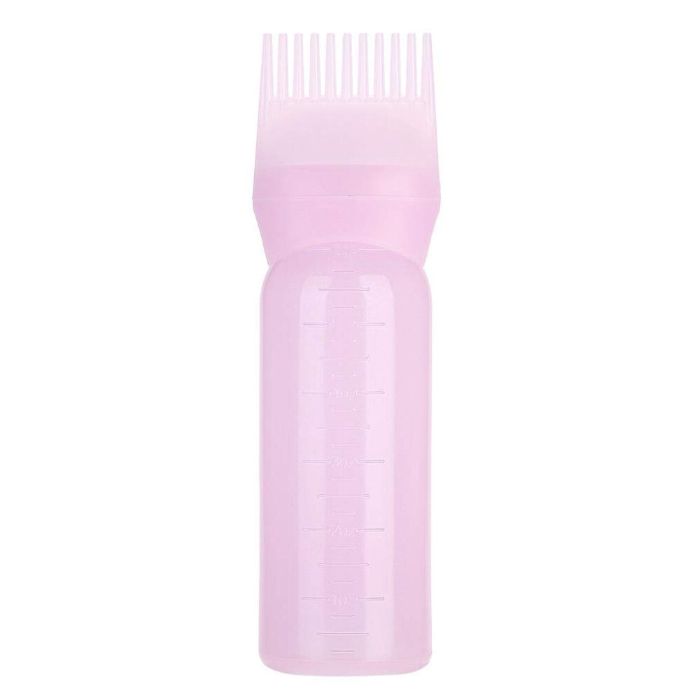 Pink Hair Dye Applicator Bottle With Brush Comb, 160Ml Root Touch Up For Precise Mess Coloring (Pink)