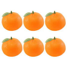 6 stuks kunstmatige fruitfotografie rekwisieten voor-oranje