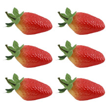 6 stuks kunstmatige fruitfotografie rekwisieten voor-aardbei