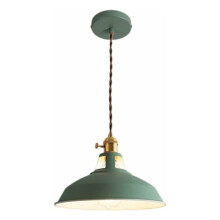 Nordic Macaron Color Industrial Hanging Lamp, Easy Installation Adjustable Metal Pendant Light Chandeliers, For Kitchen Island Dining Room
