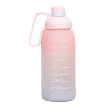 Inspirierende Trinkreise, motivierende Wasserflasche mit Zeitmarkierung, Ihr täglicher Fitnessbegleiter für Laufen, Wandern, Radfahren, Reisen und