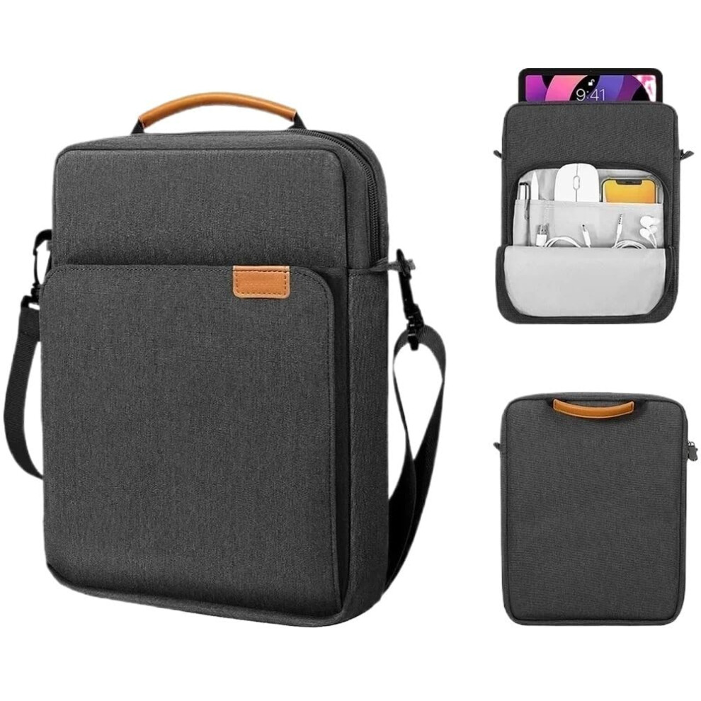Tablet Handbag For Samsung Tab S10 Plus Ultra, 12-13.3 Inch Portable Laptop Pouch, Crossbody Bag With Large Capacity Black 9001264975593